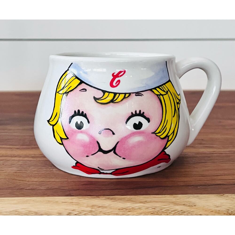 Houston Harvest Porcelain Campbells 16oz Soup Coffee Mug Cup Bowl 1998